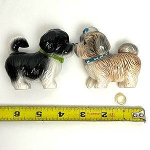 WESTLAND “Mwah” Kissing Magnetic Puppy Dog 🐶 Magnetic Salt/Pepper Shakers